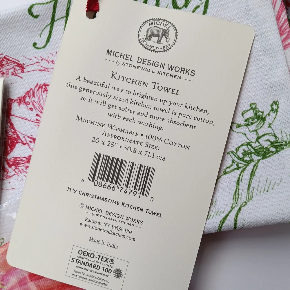 3 NWT Michel Designs Works &  Stonewall Kitchen Towels